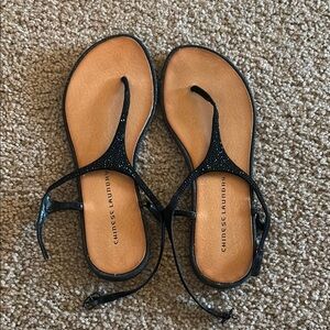 Chinese Laundry Black Sandals